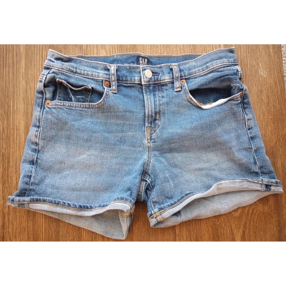 Gap Denim 3 inch Jean Shorts Women's Size Regular 28 Blue Med Wash‎